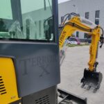 1.15 Ton TYPHON TERROR X Mini Excavator with Cabin | Gas-Powered Trench Digge, EPA-Certified Engine