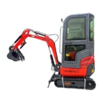 2024 Latest AGT Kubota Engine 1-ton Mini & Small Excavator, With Air Conditioning, Side Swing and Enclosed Cab For Sale | AGT-KH18k-CC