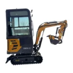 2024 Latest Product 13.5 HP B&S 1 Ton Mini Small Cab Excavator, With Hydraulic Thumb and Swing Boom | AGT-DM13-C