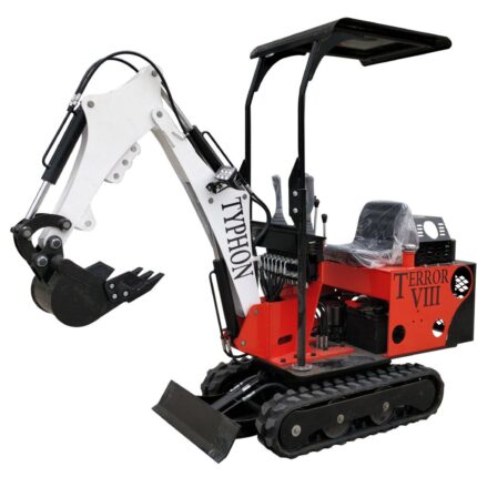 TYPHON TERROR VIII – 800kg Mini Excavator with Briggs & Stratton EPA Engine | CE Certified