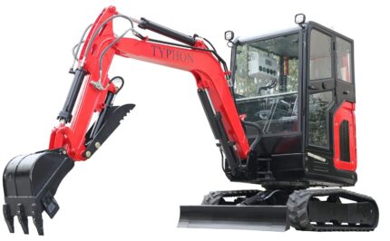 TYPHON TERROR X2 – 2.7 Ton Mini Excavator with Perkins 403J-11 EPA Diesel Engine | Full Cabin | Boom Swing