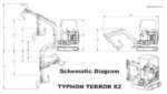 TYPHON TERROR X2 – 2.7 Ton Mini Excavator with Perkins 403J-11 EPA Diesel Engine | Full Cabin | Boom Swing